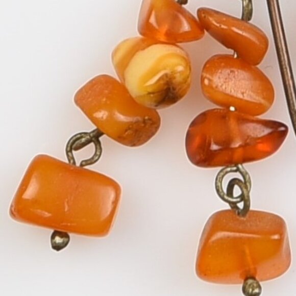 Genuine  Baltic Amber 'Lietuva' stick pin - Picture 3 of 4